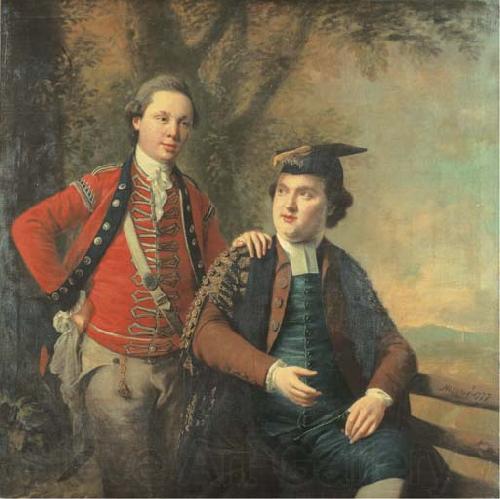 royal academy Double portrait of General Richard Wilford of the British Army and his contemporary Sir Levett Hanson. France oil painting art